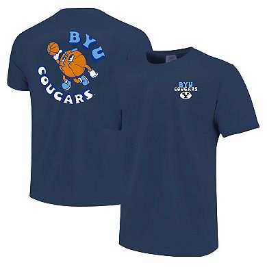 Youth Navy BYU Cougars Comfort Colors Basketball T-Shirt