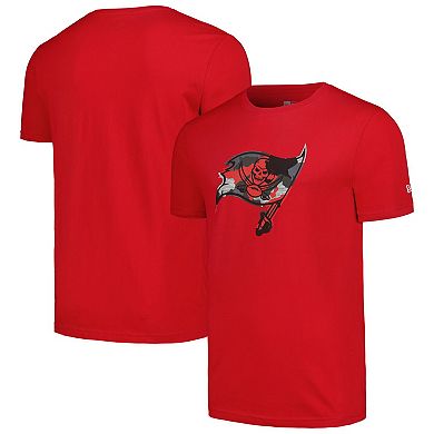 Men's New Era Red Tampa Bay Buccaneers Camo Logo T-Shirt