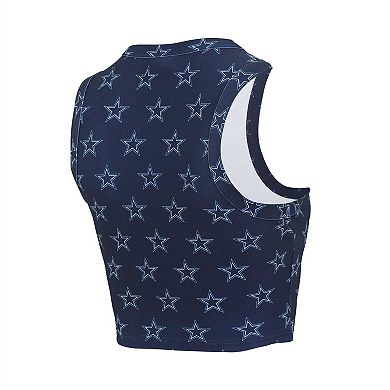 Women's Concepts Sport Dallas Cowboys Gauge Allover Print Cropped Tank Top & Shorts Sleep Set