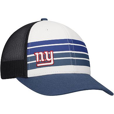 Youth '47 White/Blue New York Giants Cove Trucker Adjustable Hat