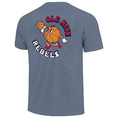 Youth Navy Ole Miss Rebels Comfort Colors Basketball T-Shirt