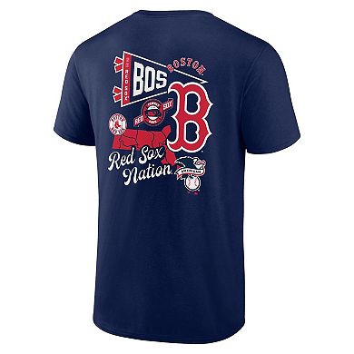 Men's Fanatics Branded Navy Boston Red Sox Split Zone T-Shirt