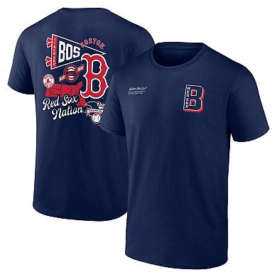 Men's Fanatics Branded Navy Boston Red Sox Split Zone T-Shirt