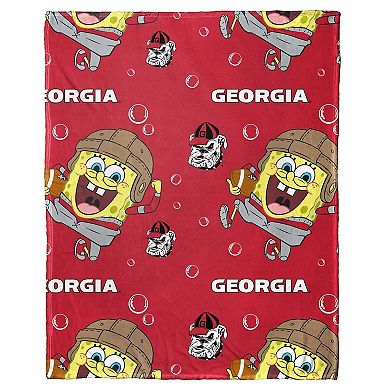 The Northwest Group Georgia Bulldogs Spongebob Squarepants Hugger Blanket