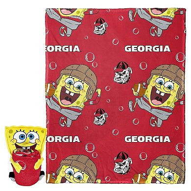 The Northwest Group Georgia Bulldogs Spongebob Squarepants Hugger Blanket