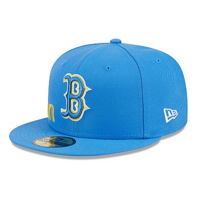 Men's New Era Light Blue Boston Red Sox City Connect Icon 59FIFTY Fitted Hat