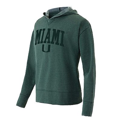 Women's Concepts Sport Green Miami Hurricanes Volley Long Sleeve Hoodie T-Shirt