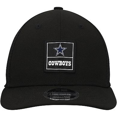 Men's New Era Black Dallas Cowboys Labeled Low Profile 9FIFTY Snapback Hat