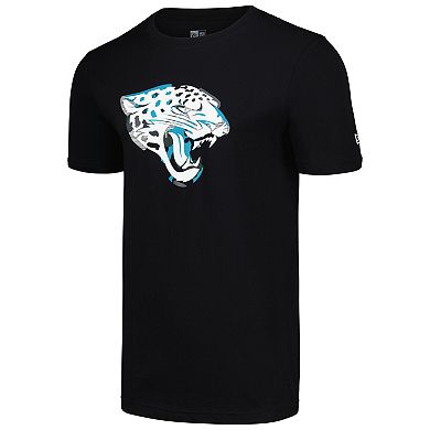 Men's New Era Black Jacksonville Jaguars Camo Logo T-Shirt