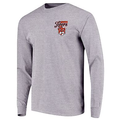 Youth Gray Auburn Tigers Retro Script Long Sleeve T-Shirt