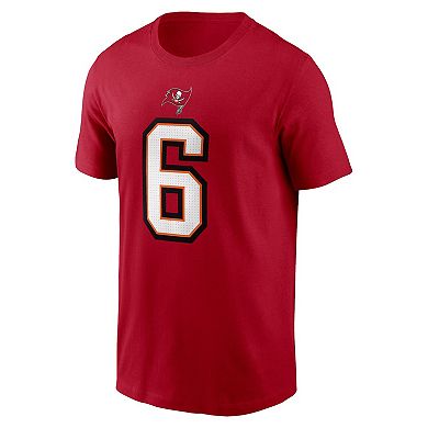 Men's Nike Baker Mayfield Red Tampa Bay Buccaneers Player Name & Number T-Shirt