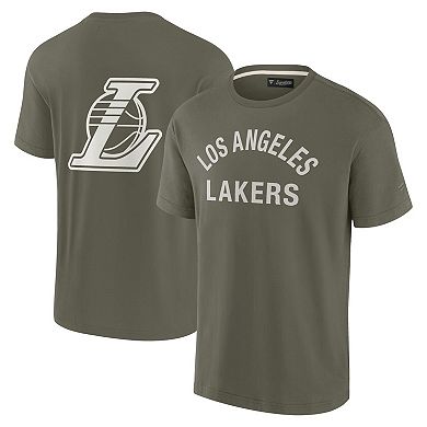 Unisex Fanatics Signature Olive Los Angeles Lakers Elements Super Soft Short Sleeve T-Shirt
