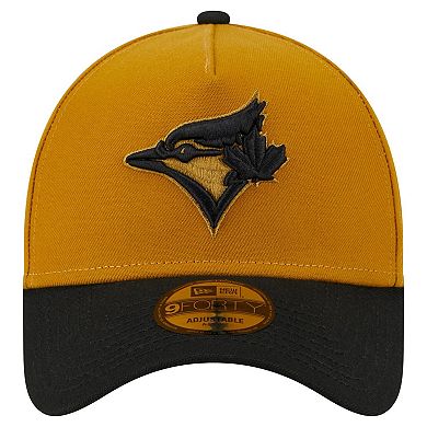 Men's New Era Gold/Black Toronto Blue Jays Rustic A-Frame 9FORTY Adjustable Hat