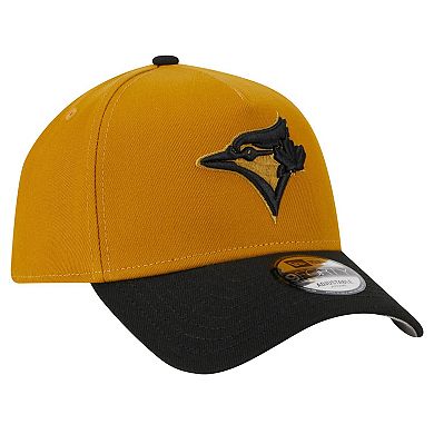 Men's New Era Gold/Black Toronto Blue Jays Rustic A-Frame 9FORTY Adjustable Hat