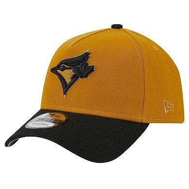 Men's New Era Gold/Black Toronto Blue Jays Rustic A-Frame 9FORTY Adjustable Hat