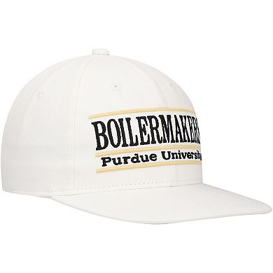 Unisex The Game White Purdue Boilermakers Bar Retro Snapback Hat