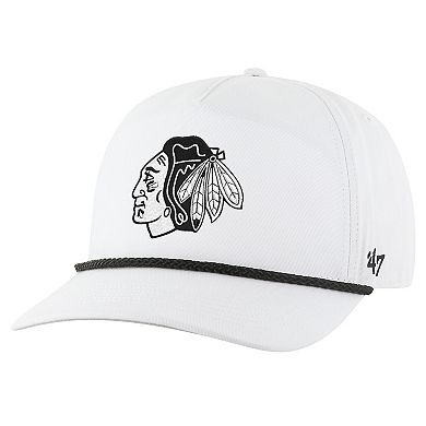 Men's '47 White Chicago Blackhawks Rope Hitch Adjustable Hat