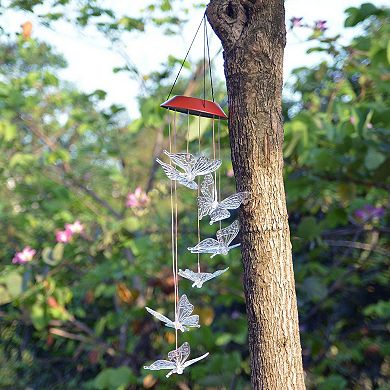 Solar Powered Led Butterfly Wind Chimes