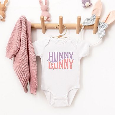 Hunny Bunny Wavy Stars Baby Bodysuit