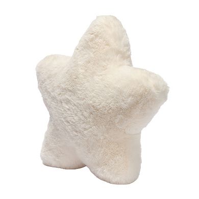 Lambs & Ivy Star Pillow Plush - Ultra Soft Creamy White