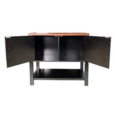 Modern 2 Drawer Wooden Storage Console Table