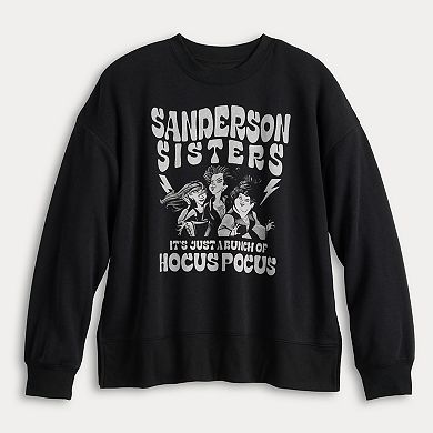 Disney's Hocus Pocus Women's Sanderson Sisters Graphic Crewneck Sweatshirt