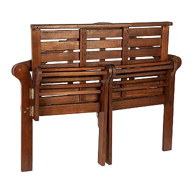 Evergreen Enterprises Lutyens Wood Garden Bench