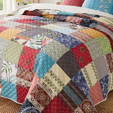 Greenland Home Fashions Renee Upcycle Quilt Set