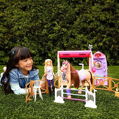 Barbie® Mysteries: The Great Horse Chase Stable Playset with Doll & Toy Horse 25-piece Set