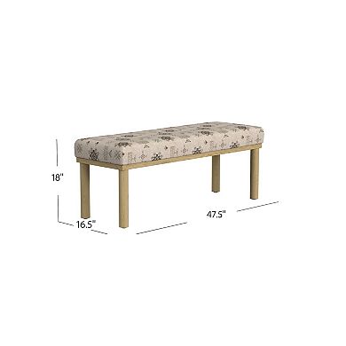 HomePop Oslo Padded Bench