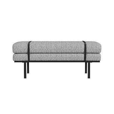 HomePop Boucle Padded Bench