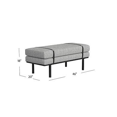 HomePop Boucle Padded Bench