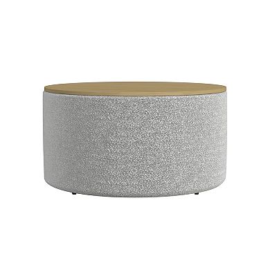 HomePop Boucle Storage Ottoman