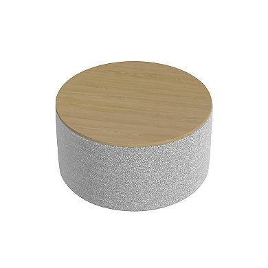 HomePop Boucle Storage Ottoman