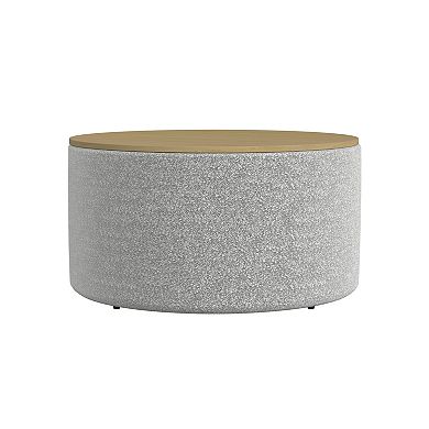 HomePop Boucle Storage Ottoman