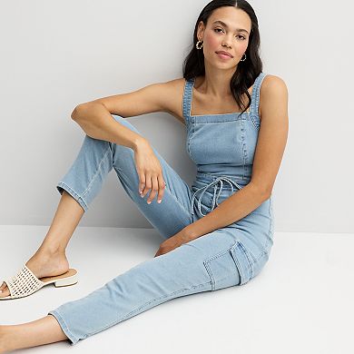 Juniors' Love, Fire Square Neck Jumpsuit