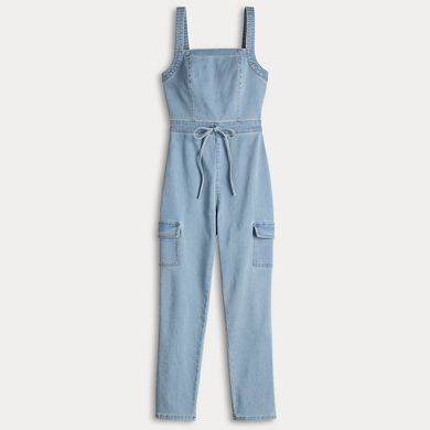 Juniors' Love, Fire Square Neck Jumpsuit