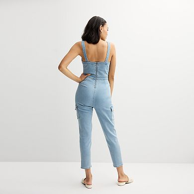 Juniors' Love, Fire Square Neck Jumpsuit