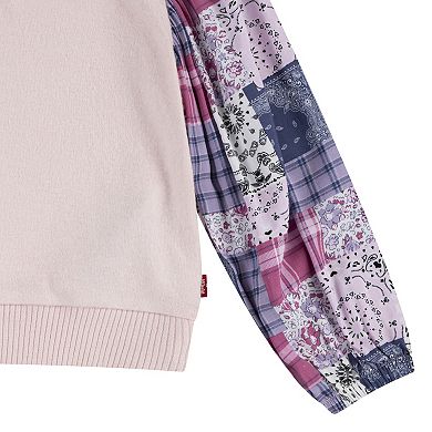 Girls 4-6x Levi's® Patchwork Crewneck and Flared Leggings Set