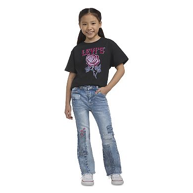 Girls 4-6x Levi's® 726 High-rise Patchwork Flared Jeans