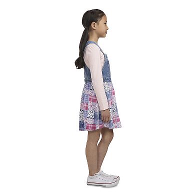 Girls 4-6x Levi's® Puff Sleeve Top & Patchwork Skirtalls 2-piece Set