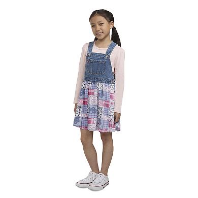 Girls 4-6x Levi's® Puff Sleeve Top & Patchwork Skirtalls 2-piece Set