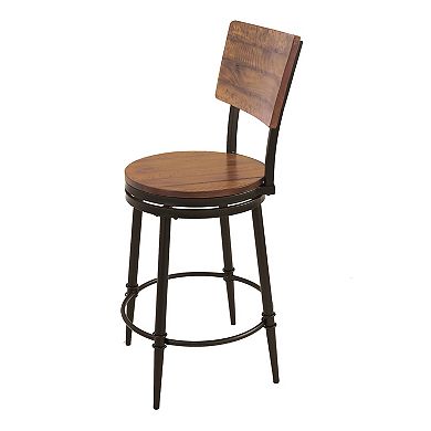 HomePop Walter Swivel Backed Counterstool