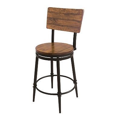 HomePop Walter Swivel Backed Counterstool