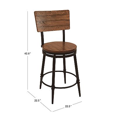 HomePop Walter Swivel Backed Counterstool