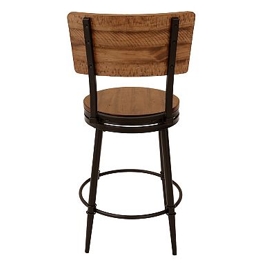 HomePop Walter Swivel Backed Counterstool