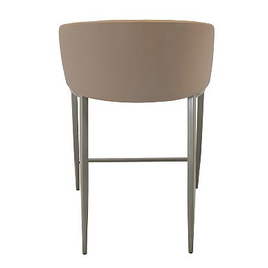 HomePop Logan Velvet Counter Stool 