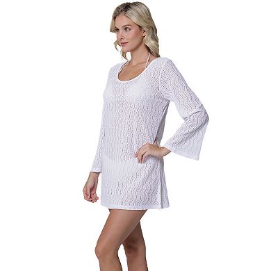 Women's Portocruz Bell Sleeve Swim Cover-Up Tunic