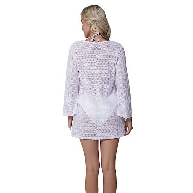 Women's Portocruz Bell Sleeve Swim Cover-Up Tunic