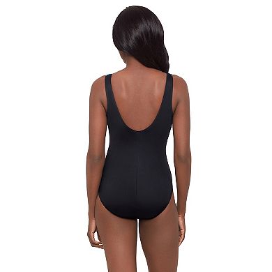 Women's Great Lengths Hibiscus Design One-Piece Swimsuit